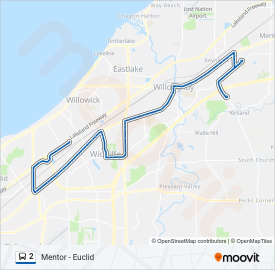 2 bus Line Map