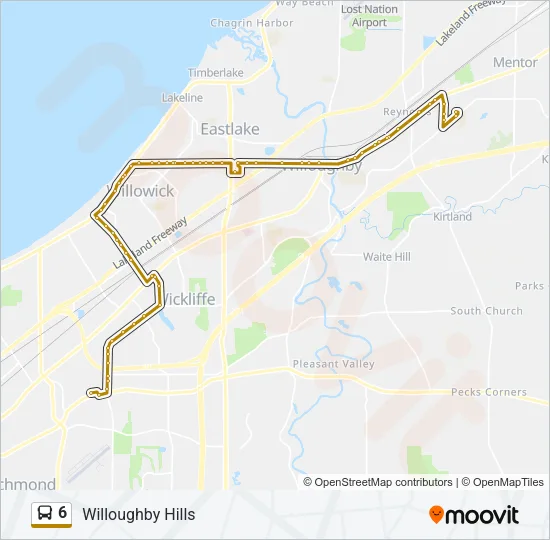 6 Bus Line Map