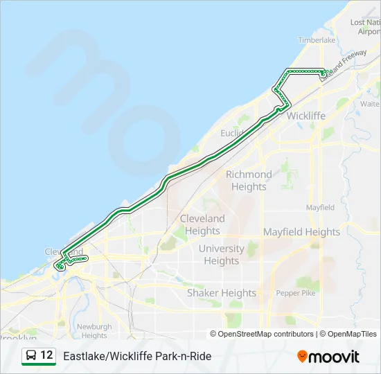 12 Bus Line Map