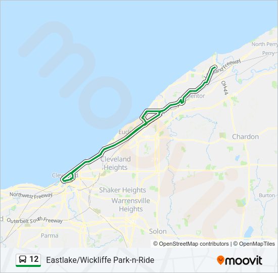 12 Bus Line Map