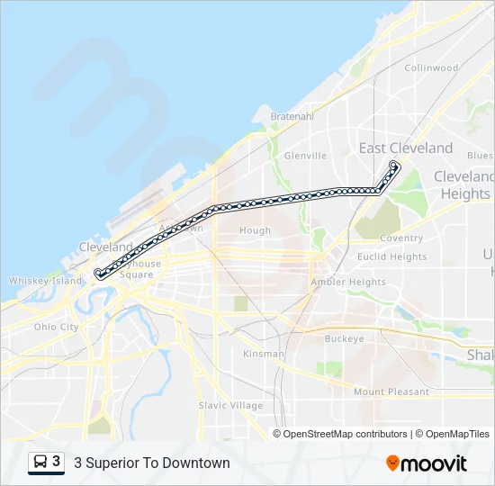 3 Bus Line Map