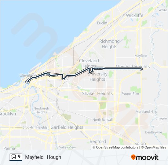 9 Bus Line Map