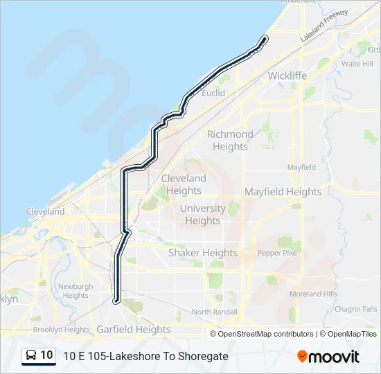 10 Bus Line Map
