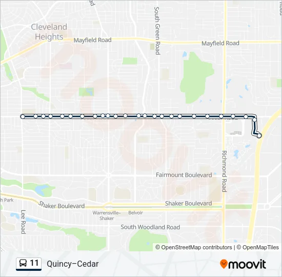 11 Bus Line Map