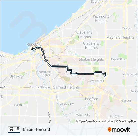 15 Bus Line Map