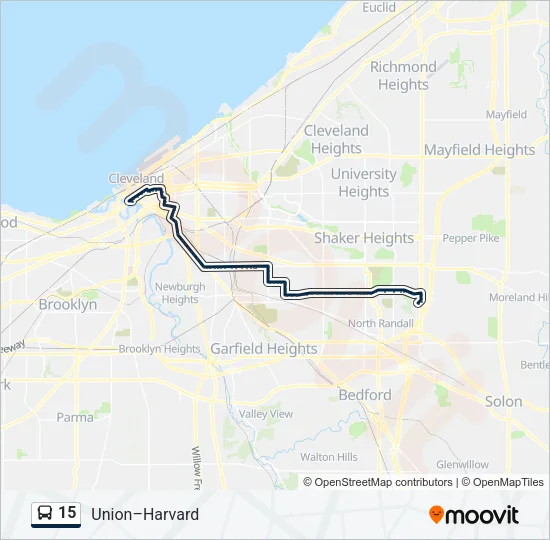 15 Bus Line Map