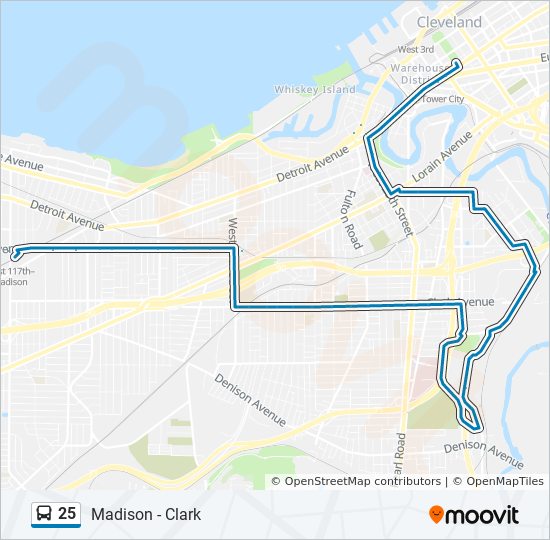deeltje optioneel Noordoosten 25 Route: Schedules, Stops & Maps - 25 Madison-Clark To Downtown (Updated)