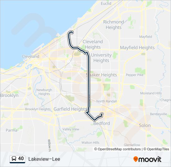 40 bus Line Map