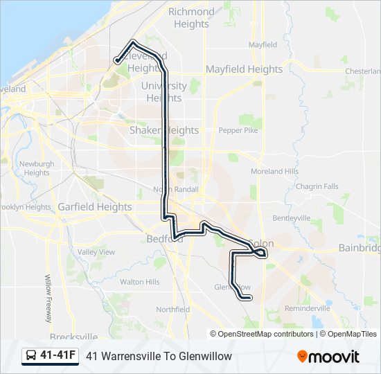 41-41F bus Line Map