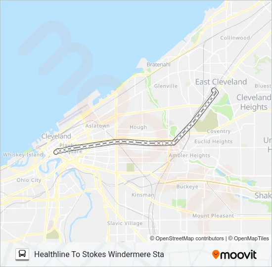 HEALTHLINE Bus Line Map