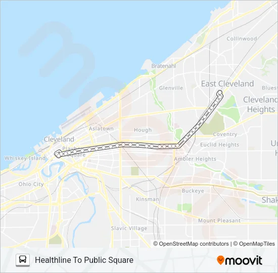 HEALTHLINE Bus Line Map