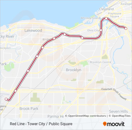 Redline Rta Bus Schedule Red Line Route: Schedules, Stops & Maps - Red Line - Tower City / Public  Square (Updated)