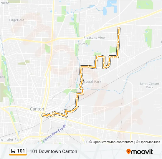 101 Bus Line Map