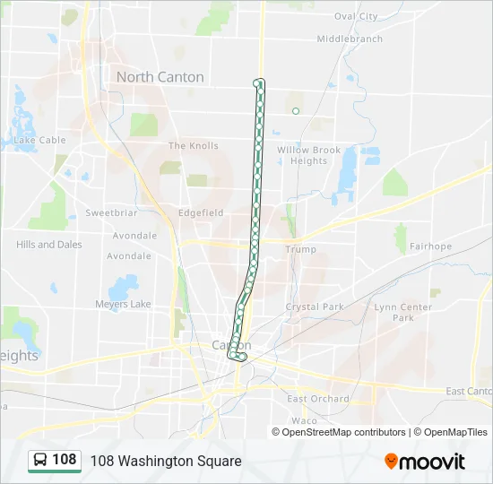 108 Bus Line Map