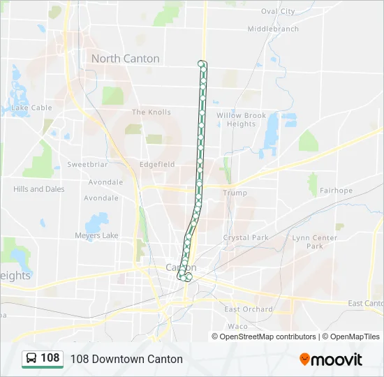 108 Bus Line Map