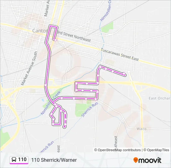 110 Bus Line Map