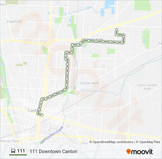 111 Bus Line Map