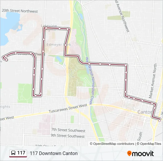 117 Bus Line Map