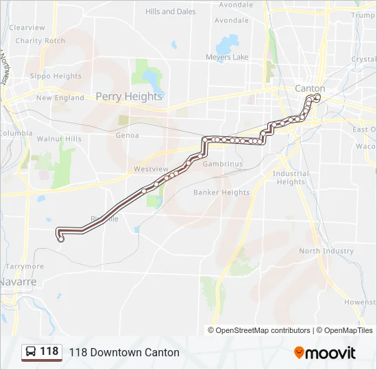 118 Bus Line Map
