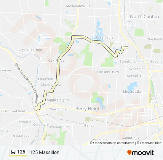 125 Bus Line Map