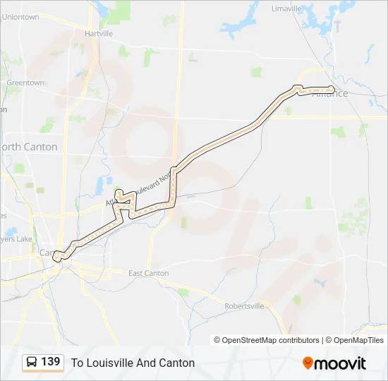 139 Bus Line Map