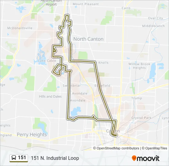 151 Bus Line Map