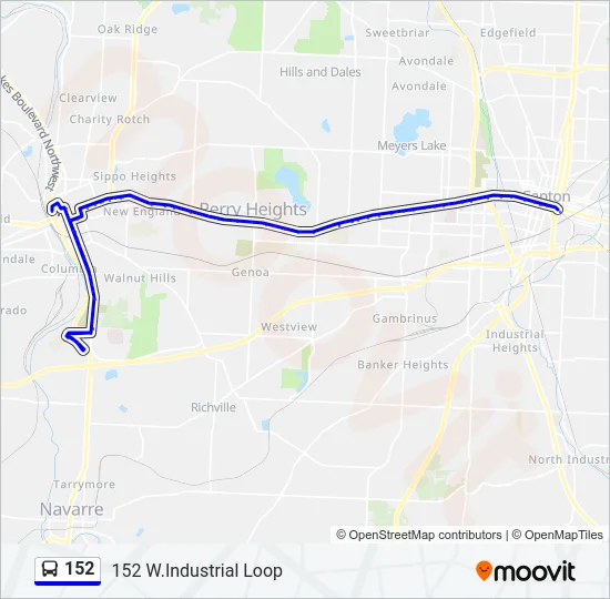152 Bus Line Map