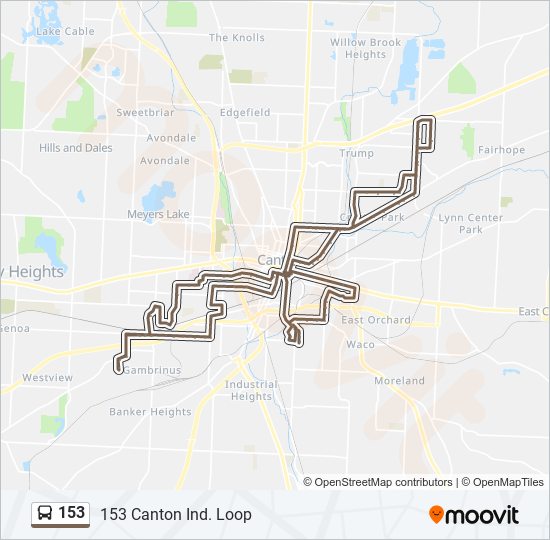 Mapa de 153 de autobús