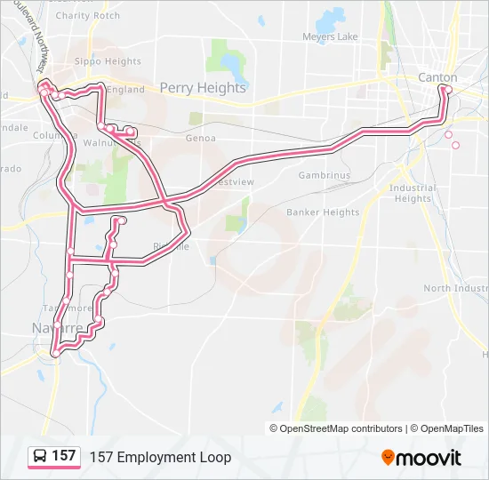 157 Bus Line Map