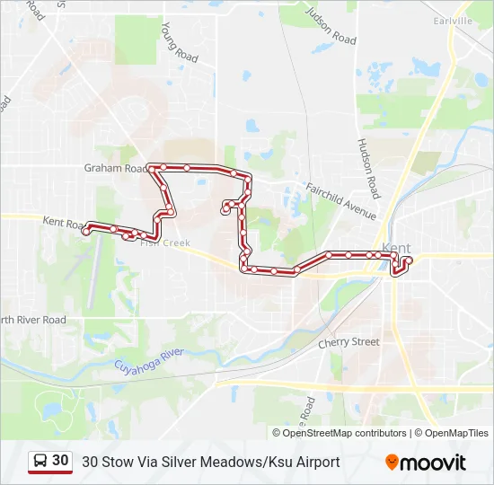 30 Bus Line Map