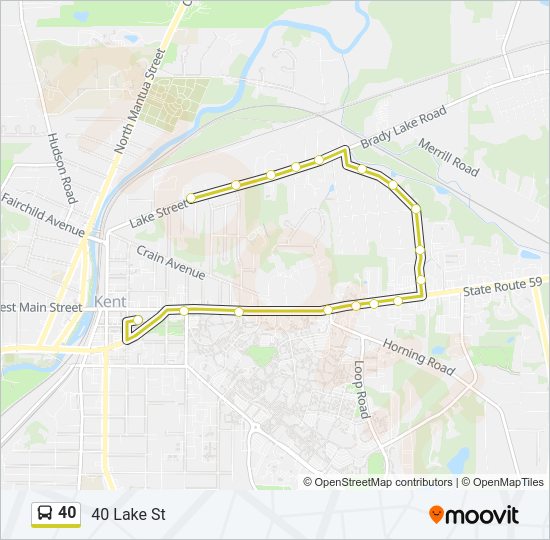 40 bus Line Map