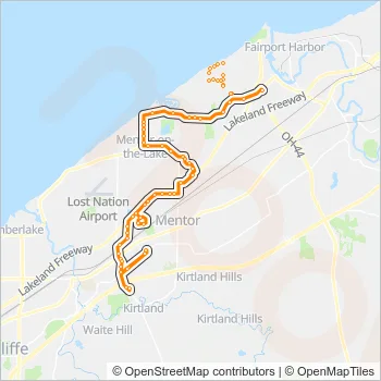 8 Bus Line Map