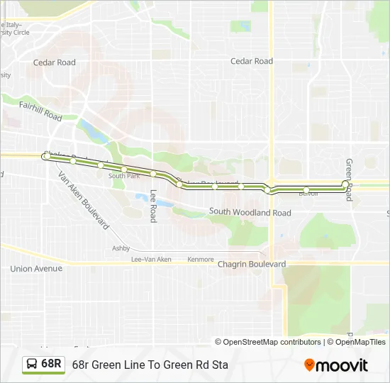 68R Route: Schedules, Stops & Maps - 68r Green Line To Green Rd Sta ...