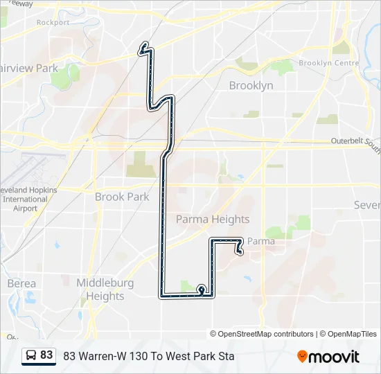 83 Bus Line Map