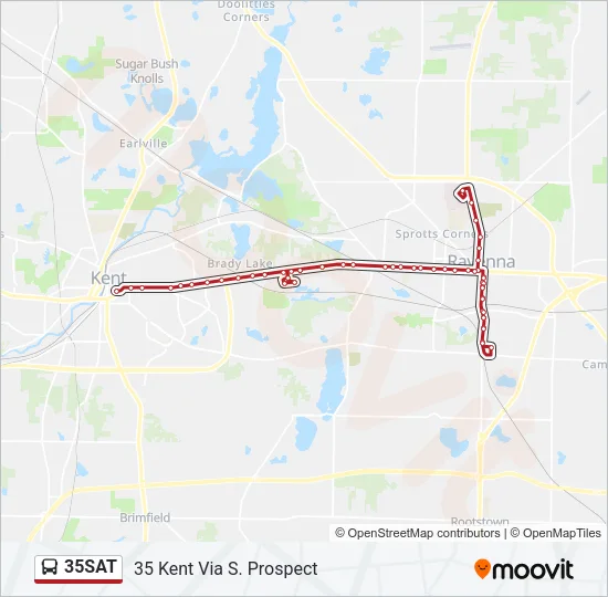35SAT Bus Line Map