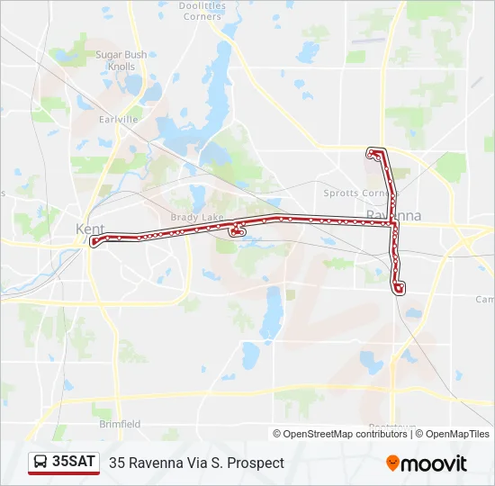 35SAT Bus Line Map