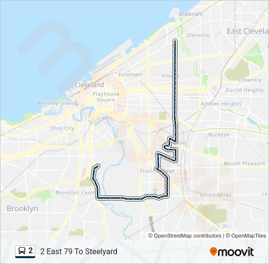 2 Bus Line Map