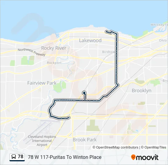 78 Bus Line Map