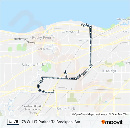 78 Bus Line Map