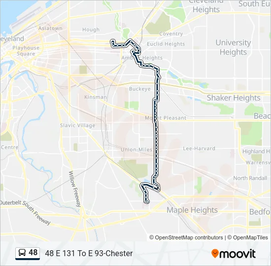 48 Bus Line Map