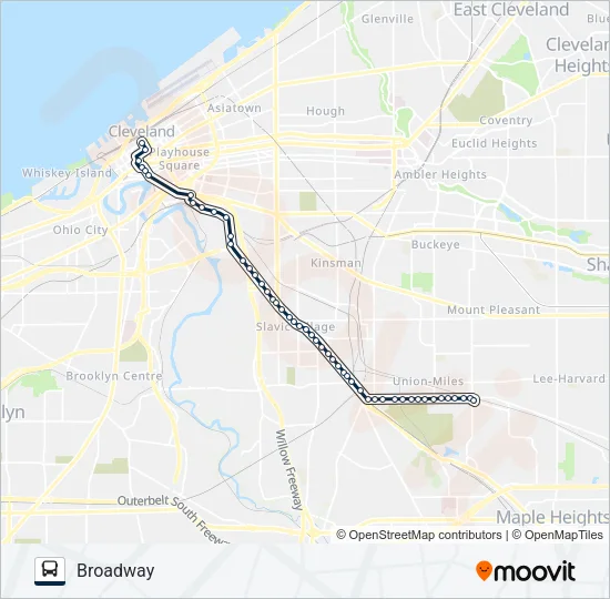 19-19A-19B Bus Line Map