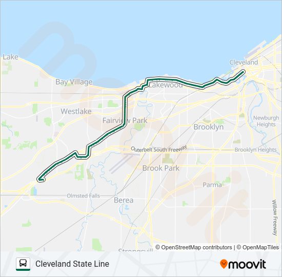 55-55B-55C Bus Line Map