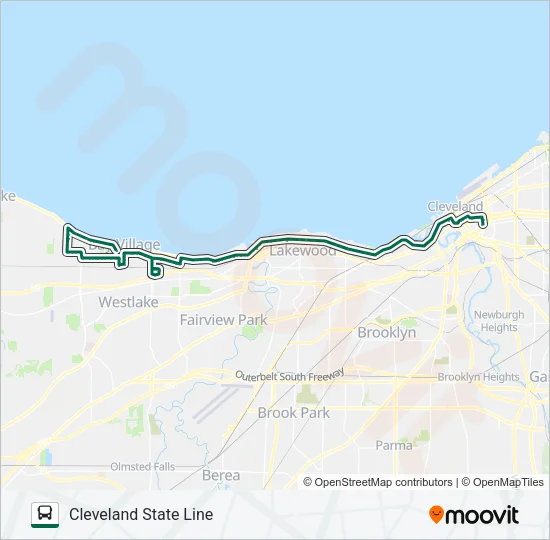 55-55B-55C Bus Line Map