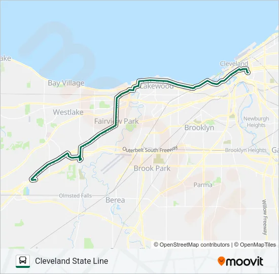 55-55B-55C Bus Line Map