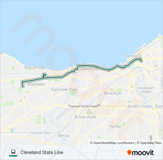55-55B-55C Bus Line Map
