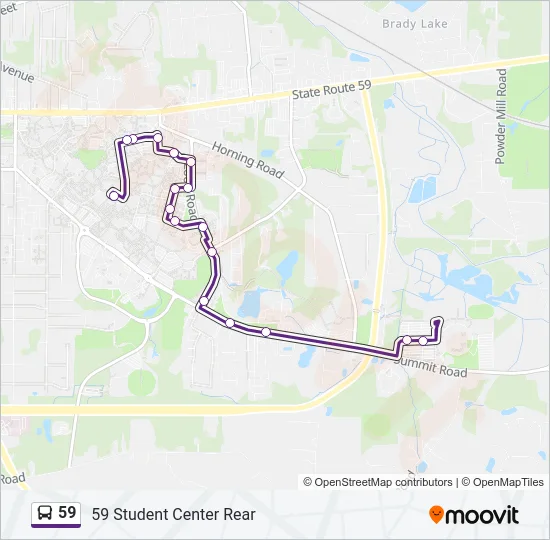 59 Bus Line Map