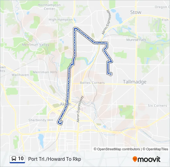 10 Bus Line Map