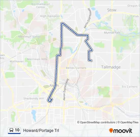10 Bus Line Map