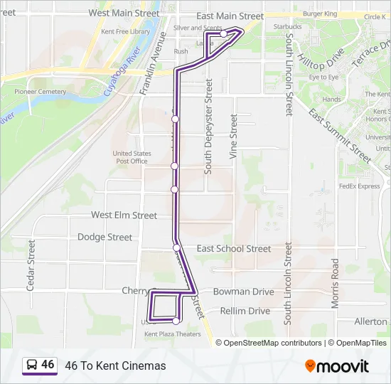 46 Bus Line Map