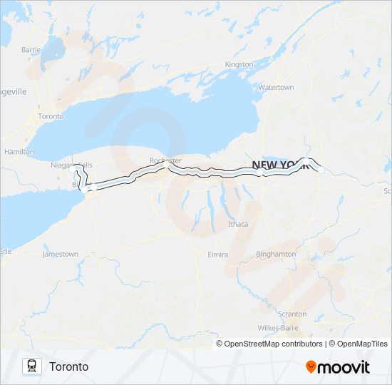 MAPLE LEAF Train Line Map
